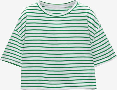 Tricou Pull&Bear pe verde / alb, Vizualizare produs