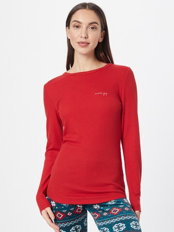 Hunkemöller - Camiseta para dormir en rojo: frente