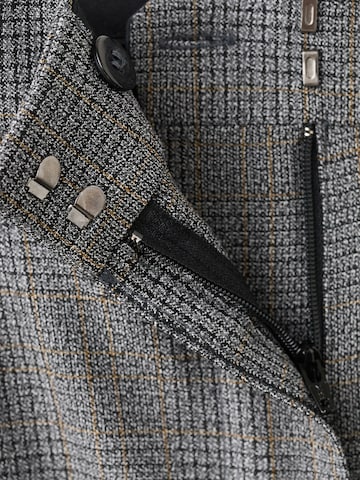 MANGO Bő szár Ráncos nadrág 'Louis' - szürke