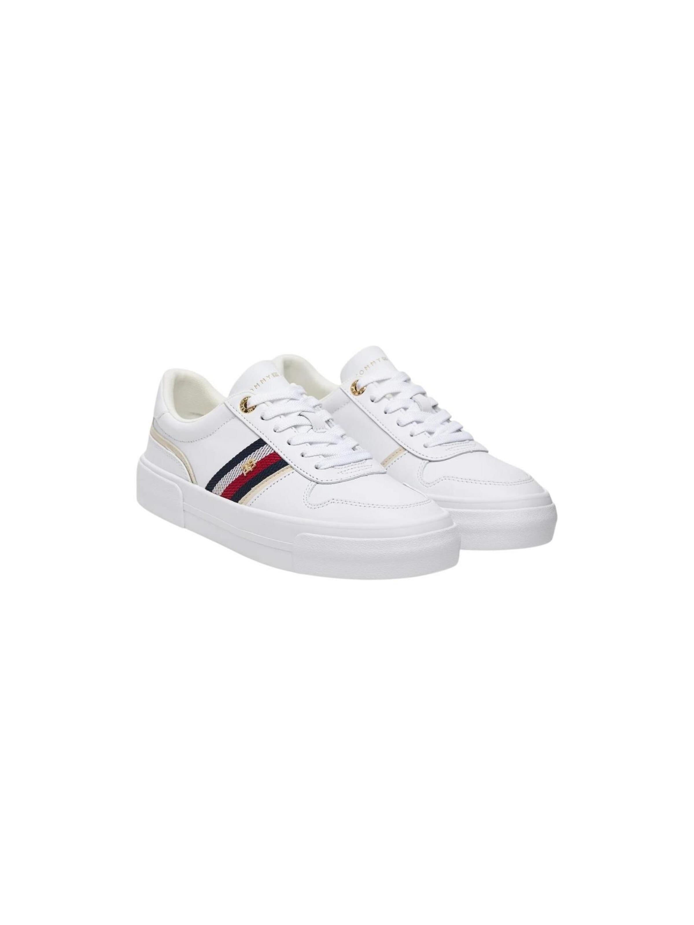 Baskets basses 'FW0FW09603' TOMMY HILFIGER en blanc
