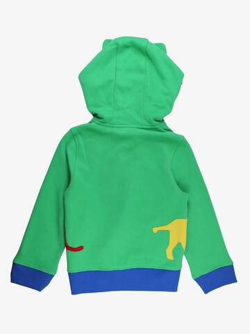 Toby Tiger Zip-Up Hoodie 'Tiger und Löwen-Applikation' in Green