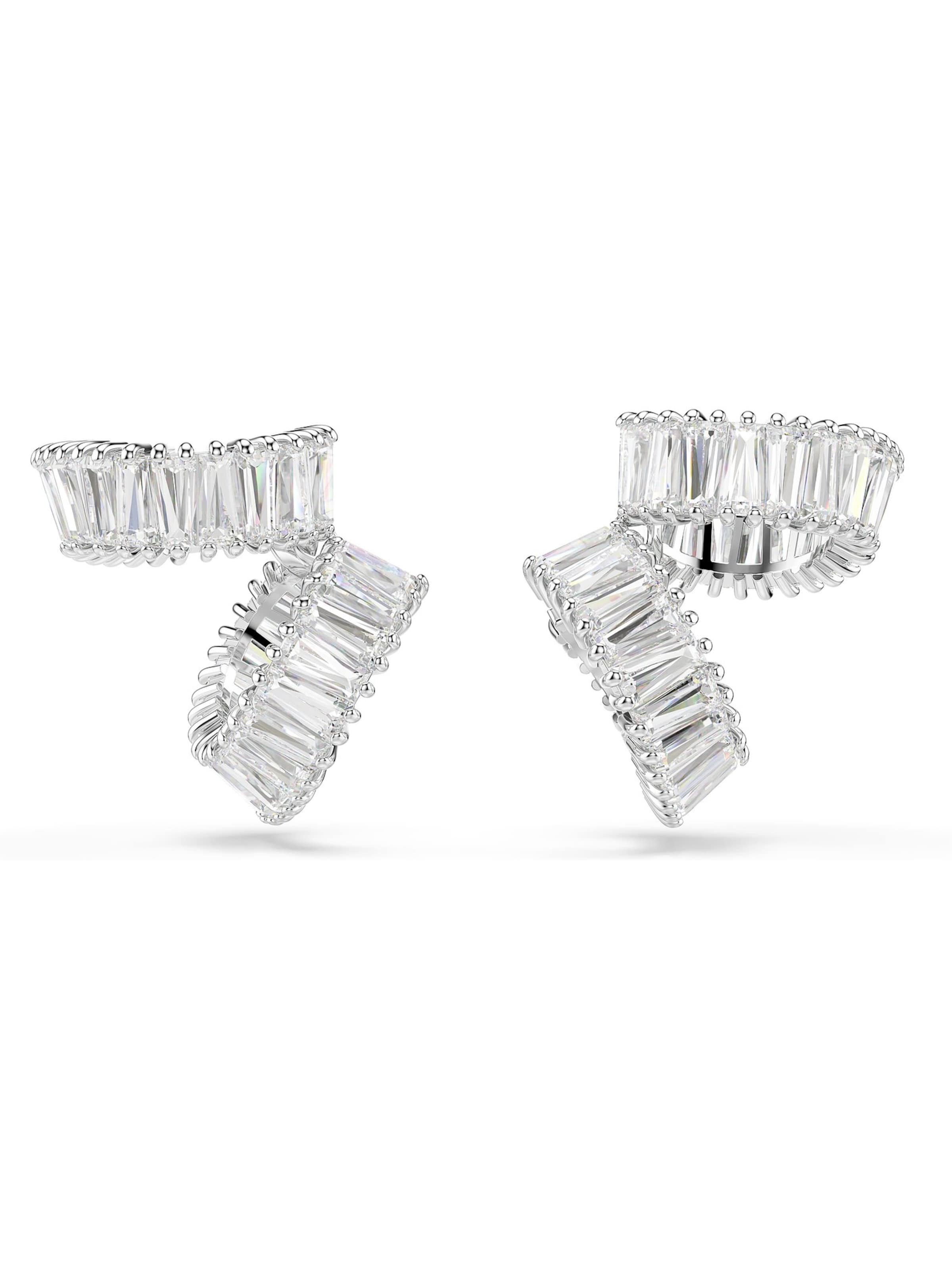 Swarovski Earrings in Silver: front