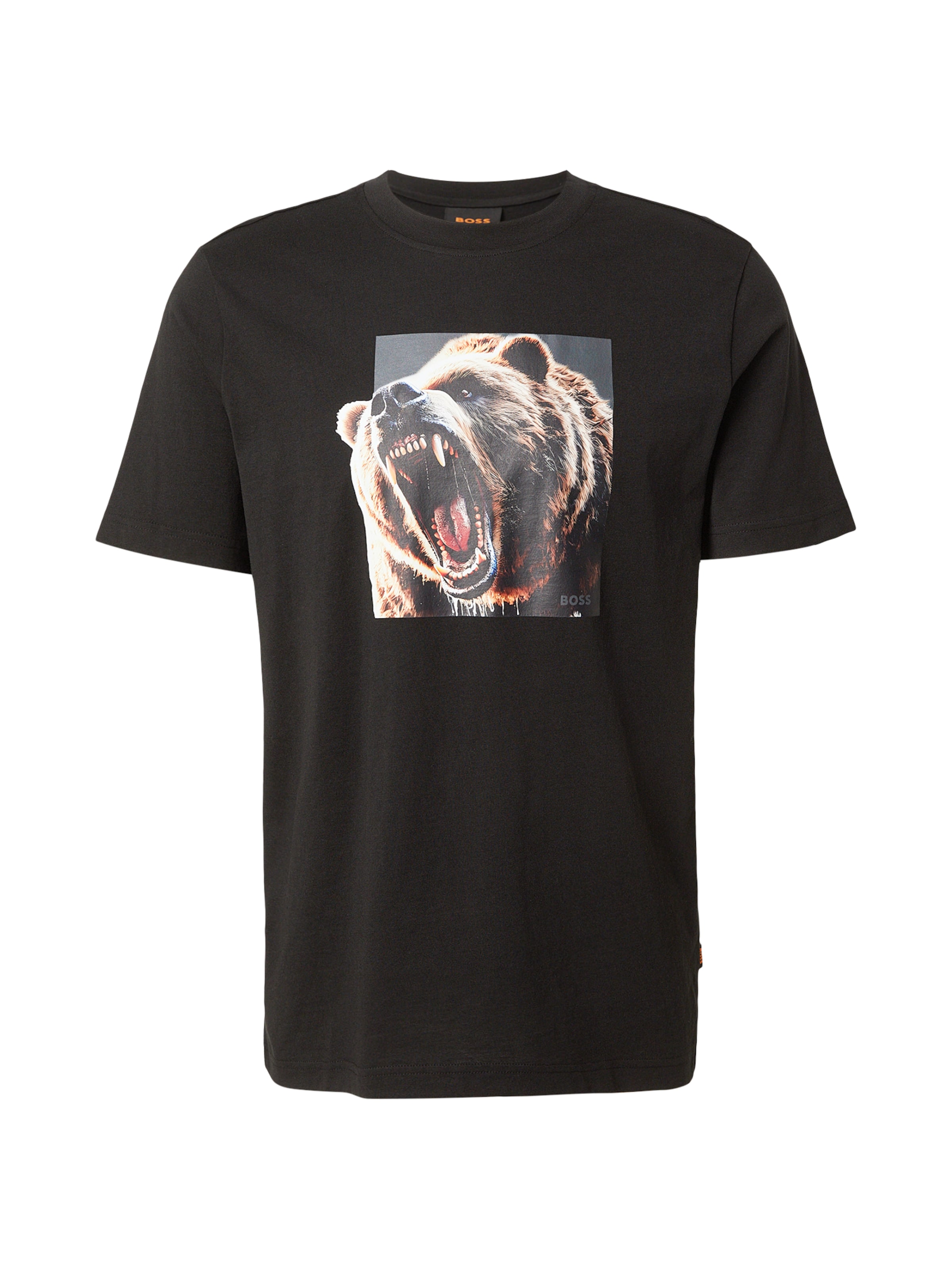 BOSS Футболка 'Dobermann' в Коричневый / Серый / Черный / Цвет белой шерсти, Обзор товара