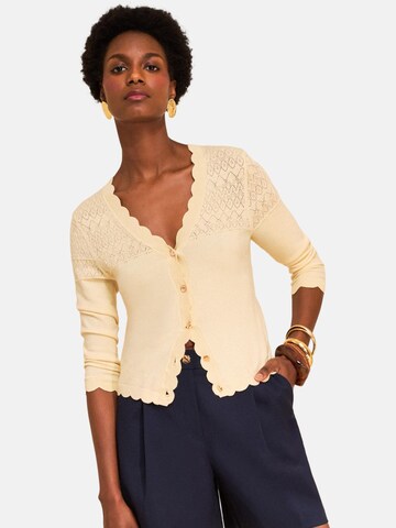 love & roses Kardigan – žlutá: přední strana