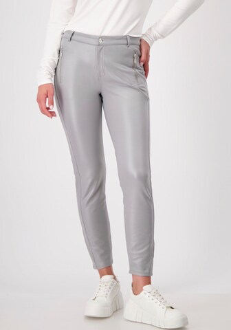 monari Slim fit Pants in Grey: front