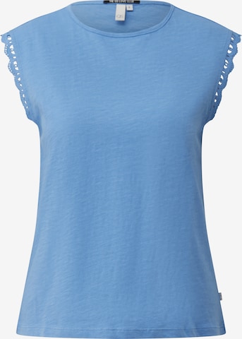 QS T-Shirt in Blau: Vorderseite