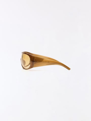 Bershka Sluneční brýle – hnědá