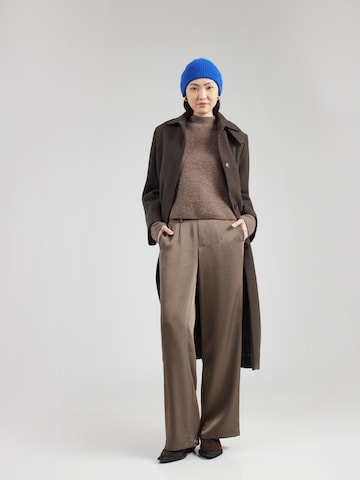 OBJECT - regular Pantalón plisado 'OBJCHILLI' en marrón