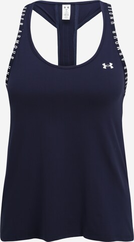 UNDER ARMOUR Sporttop 'Knockout' in Blauw: voorkant