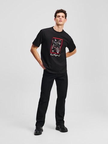 Karl Lagerfeld Póló 'Karl Series' - fekete