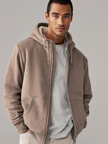 Next Sweat jacket in Beige: front