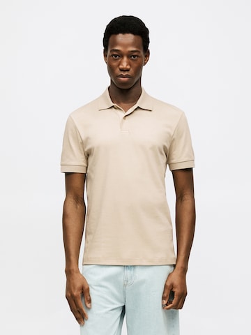 BOSS T-shirt 'Pio 2' i beige: framsida