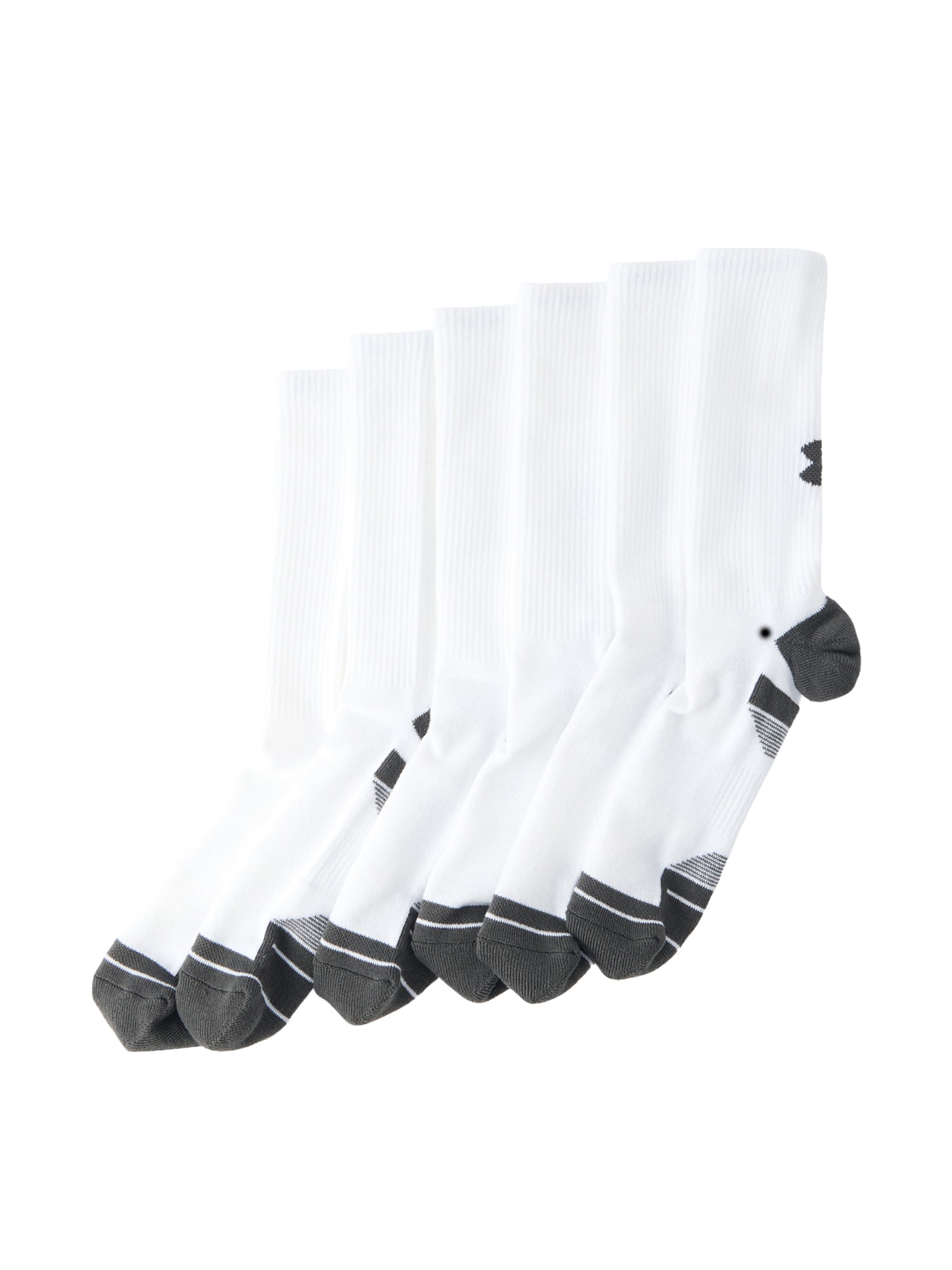 Chaussettes de sport UNDER ARMOUR en blanc : devant