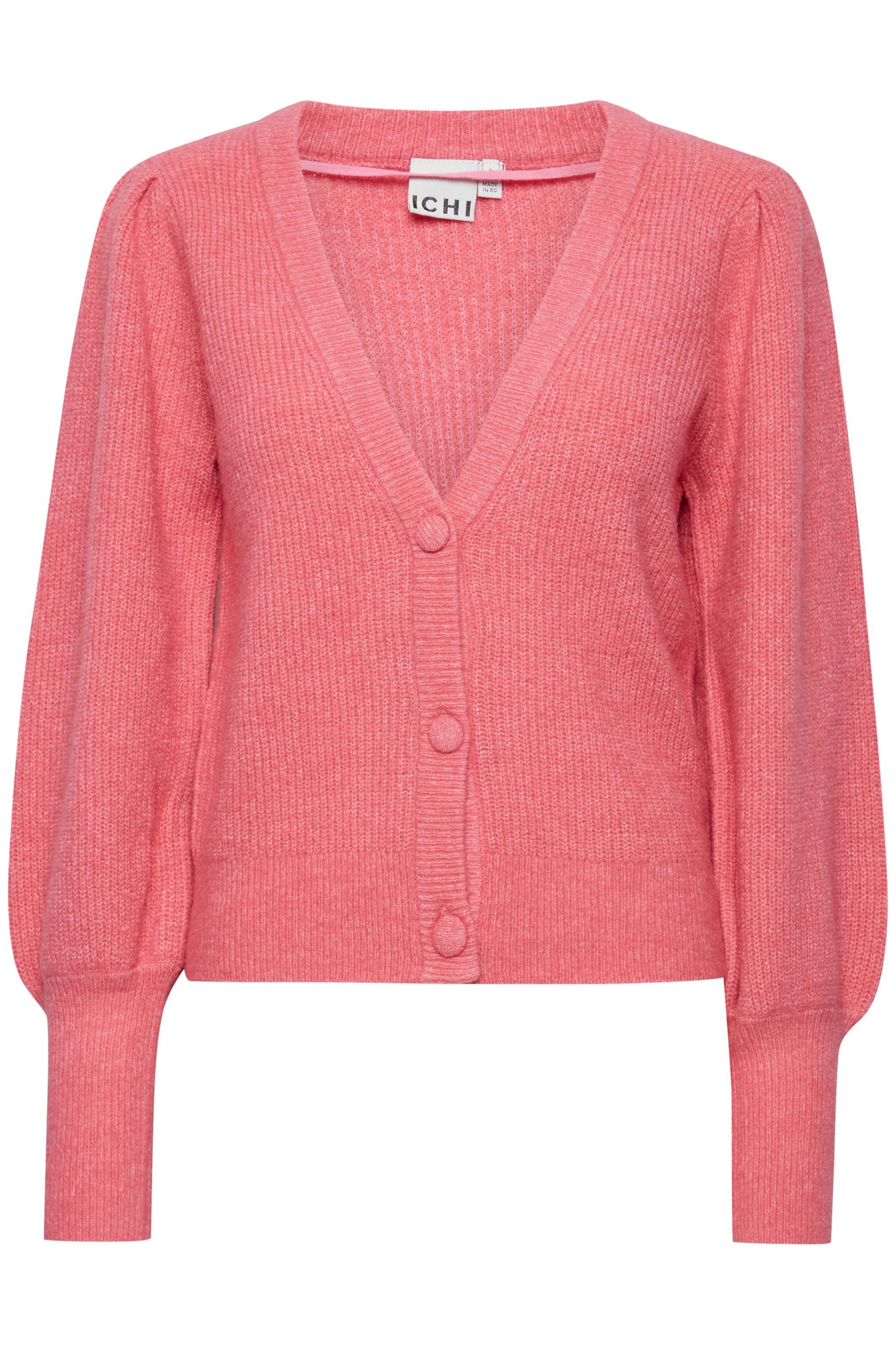 ICHI Gebreid vest 'Dusty' in Roze: voorkant