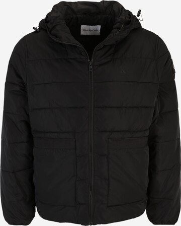 Calvin Klein Jeans Plus Winter Jacket in Black: front