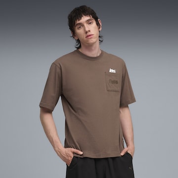 T-Shirt 'Puma x Ripndip' PUMA en marron : devant