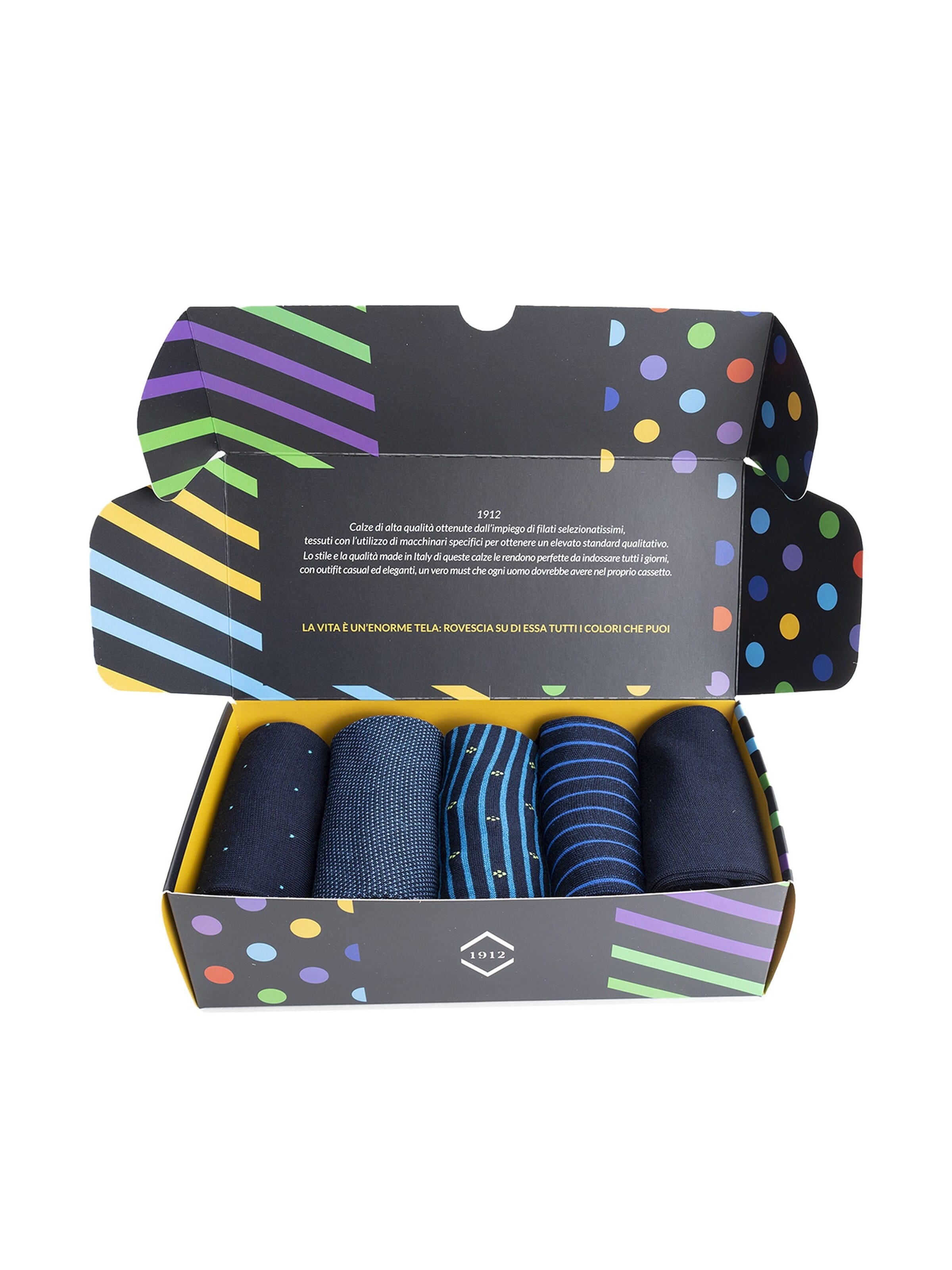 Ciocca Knee socks 'ELEGANT GIFT BOX' in Mixed colours