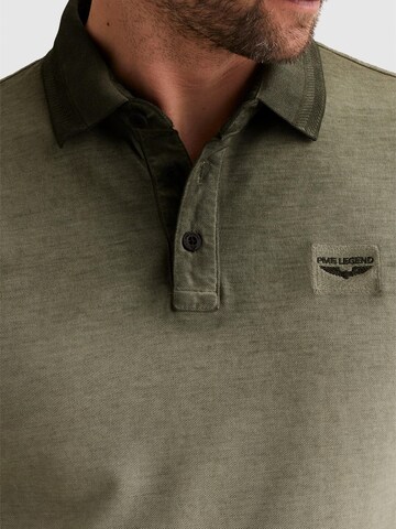 Maglietta 'Polo shirt with cold-dye wash and flight pocket' di PME Legend in verde