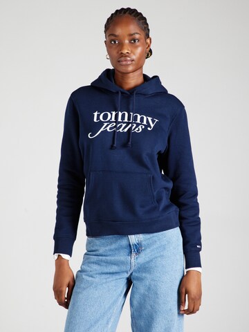 Tommy Jeans Μπλούζα φούτερ 'ESS' σε μπλε: μπροστά