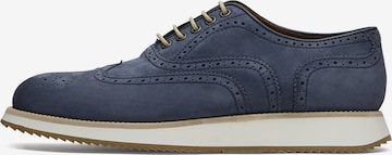 LOTTUSSE Lace-Up Shoes 'Oxford ' in Blue: front