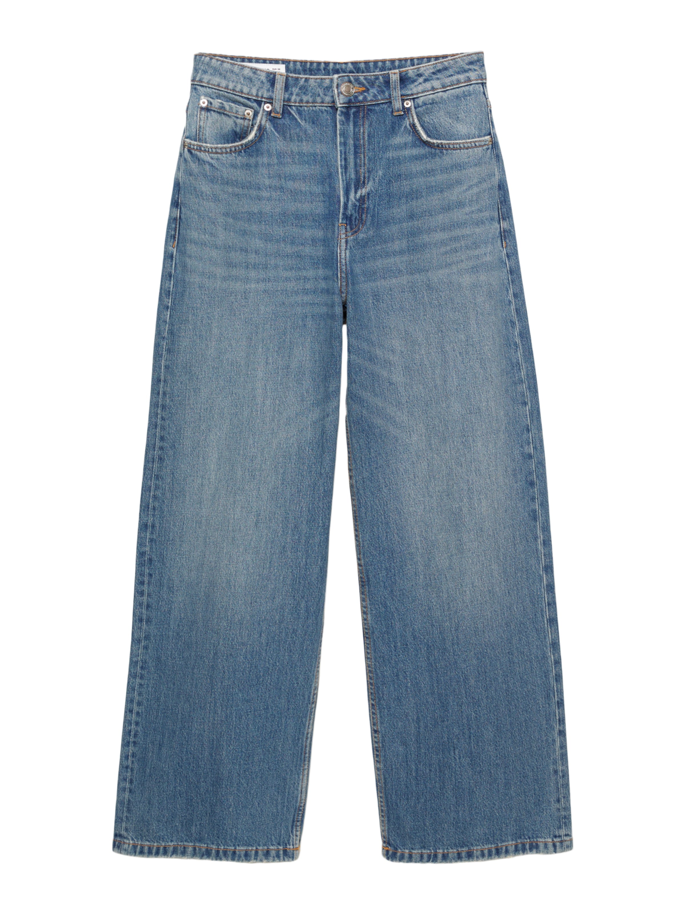 Pull&Bear Vrečasti Kavbojke | modra barva: sprednja stran