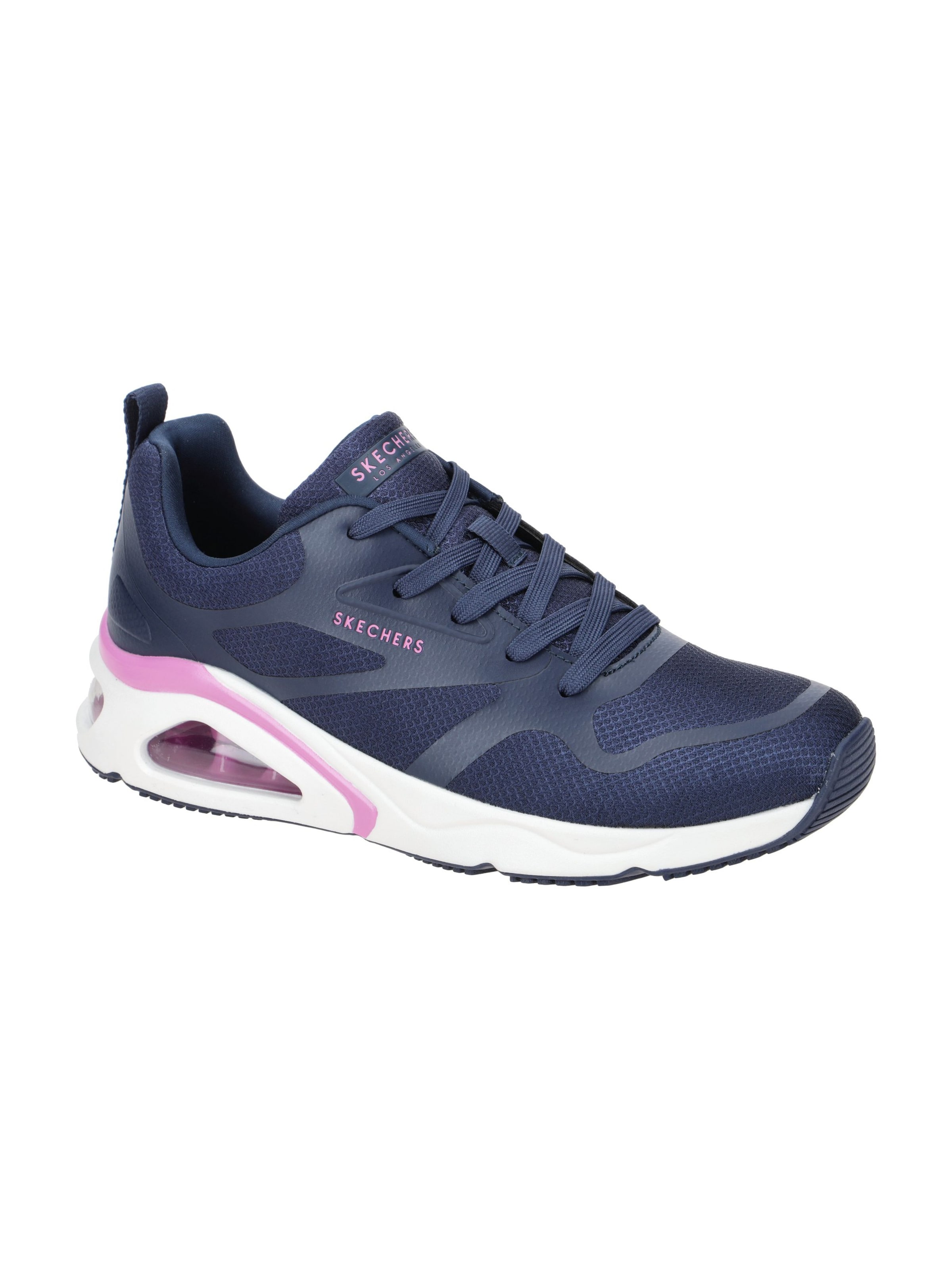 SKECHERS Schnürschuh 'Skechers UNO Schuhe blau weiß Sneakers 177420'‌‌ in Blau: Vorderseite
