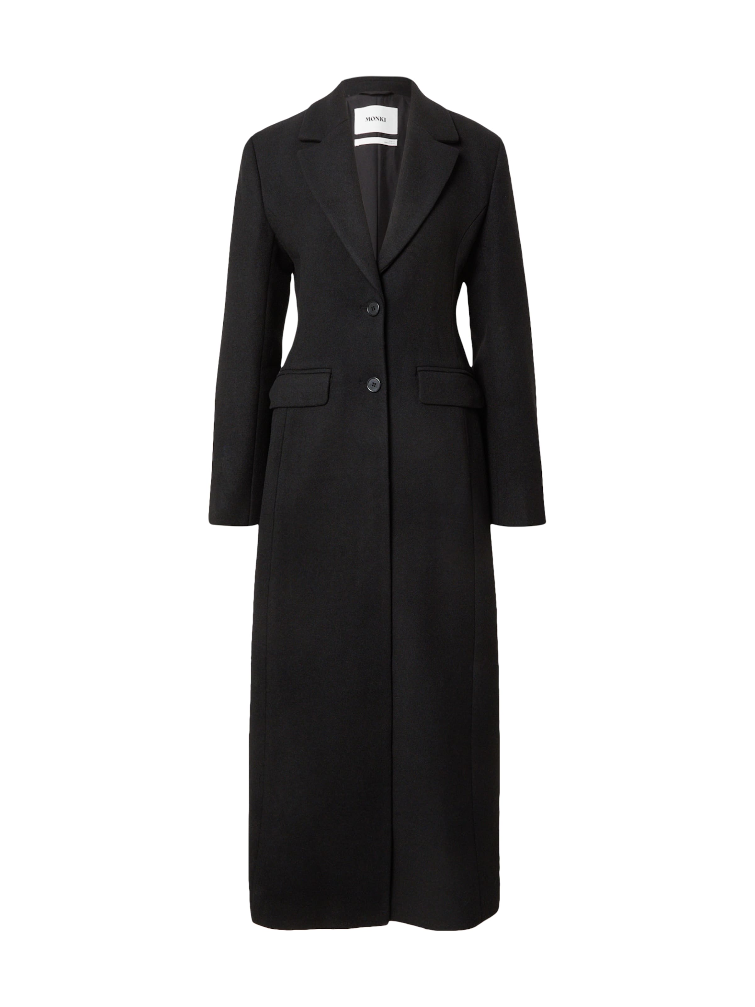 Monki Mantel in schwarz, Produktansicht
