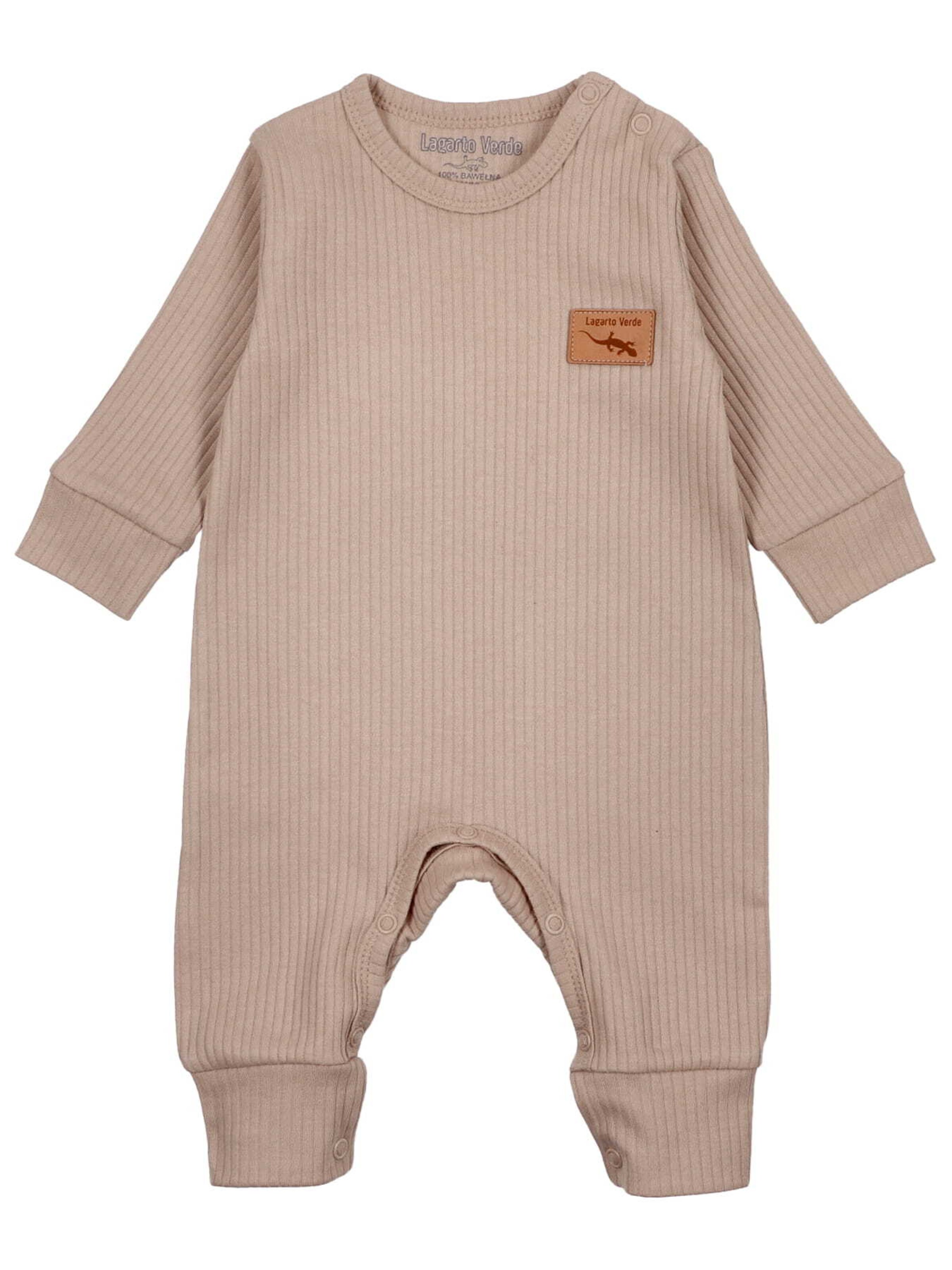 Lagarto Verde Romper/Bodysuit in Beige: front