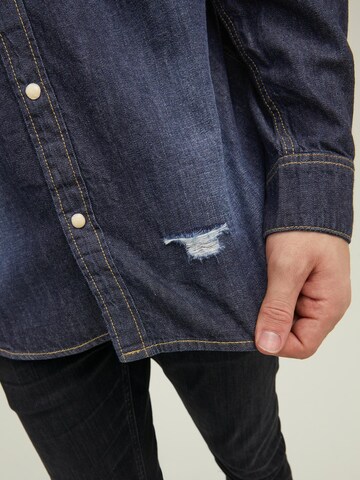 JACK & JONES Slim fit Overhemd 'SHERIDAN' in Blauw