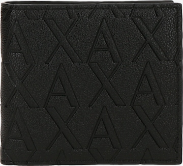 juoda ARMANI EXCHANGE Piniginė 'LIAM': priekis