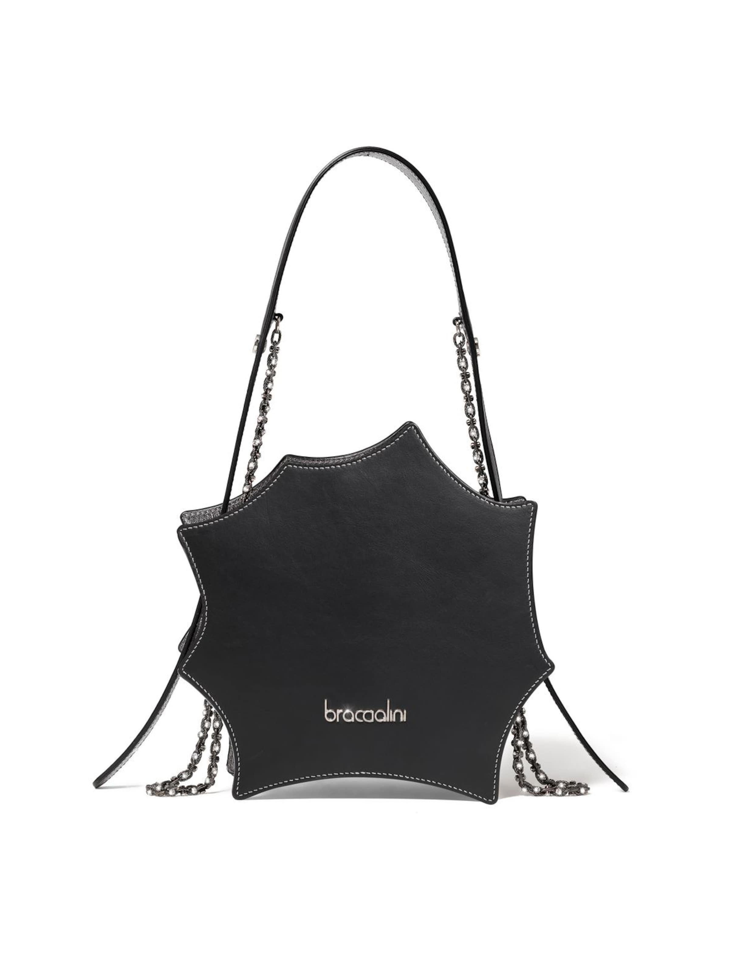 Borsa a mano 'Tema Ragnatela' di Braccialini in nero
