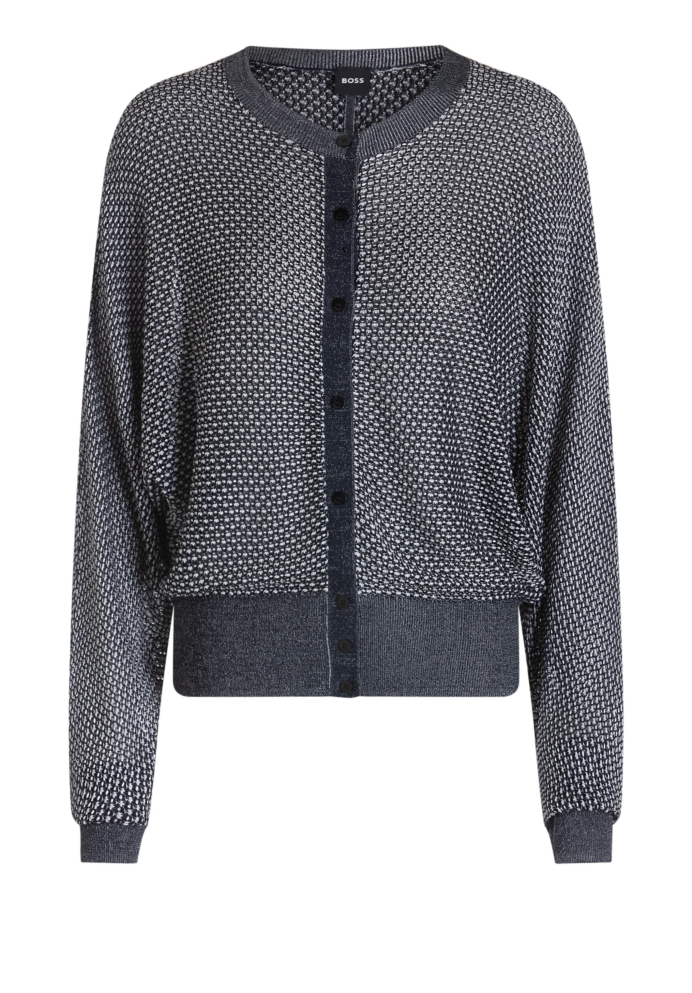 BOSS Strickjacke 'Furnari' in Grau: Vorderseite