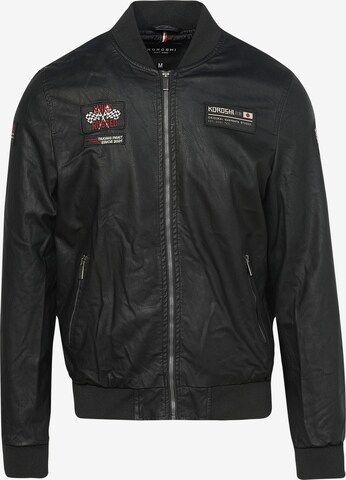 KOROSHI Between-season jacket in Black: front