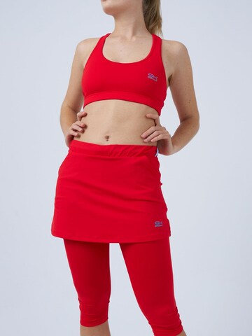 SPORTKIND Sportrok '2-in-1 Tennis Skirt with Leggings' in Rood