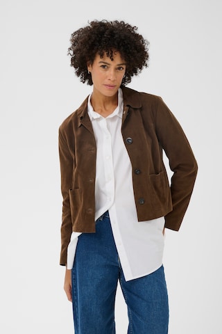 Part Two Tussenjas 'NemaPW' in Bruin: voorkant