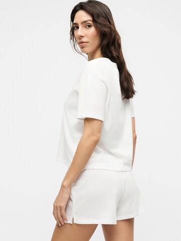 Hunkemöller Korte pyjama in Wit