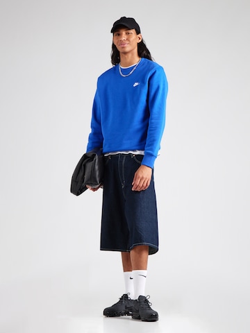 Nike SportswearSweater majica 'CLUB' - plava boja