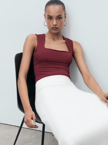 MANGO Top 'RAYO' – červená