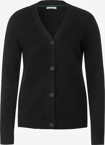 CECIL Knit Cardigan 'Cosy ' in Black: front