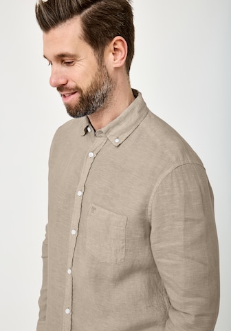REDPOINT Regular Fit Hemd in Beige