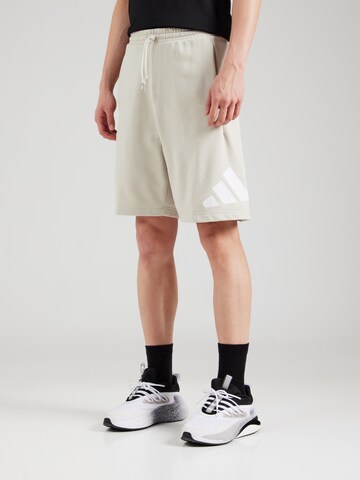 Regular Pantalon de sport 'Boss' ADIDAS SPORTSWEAR en blanc : devant