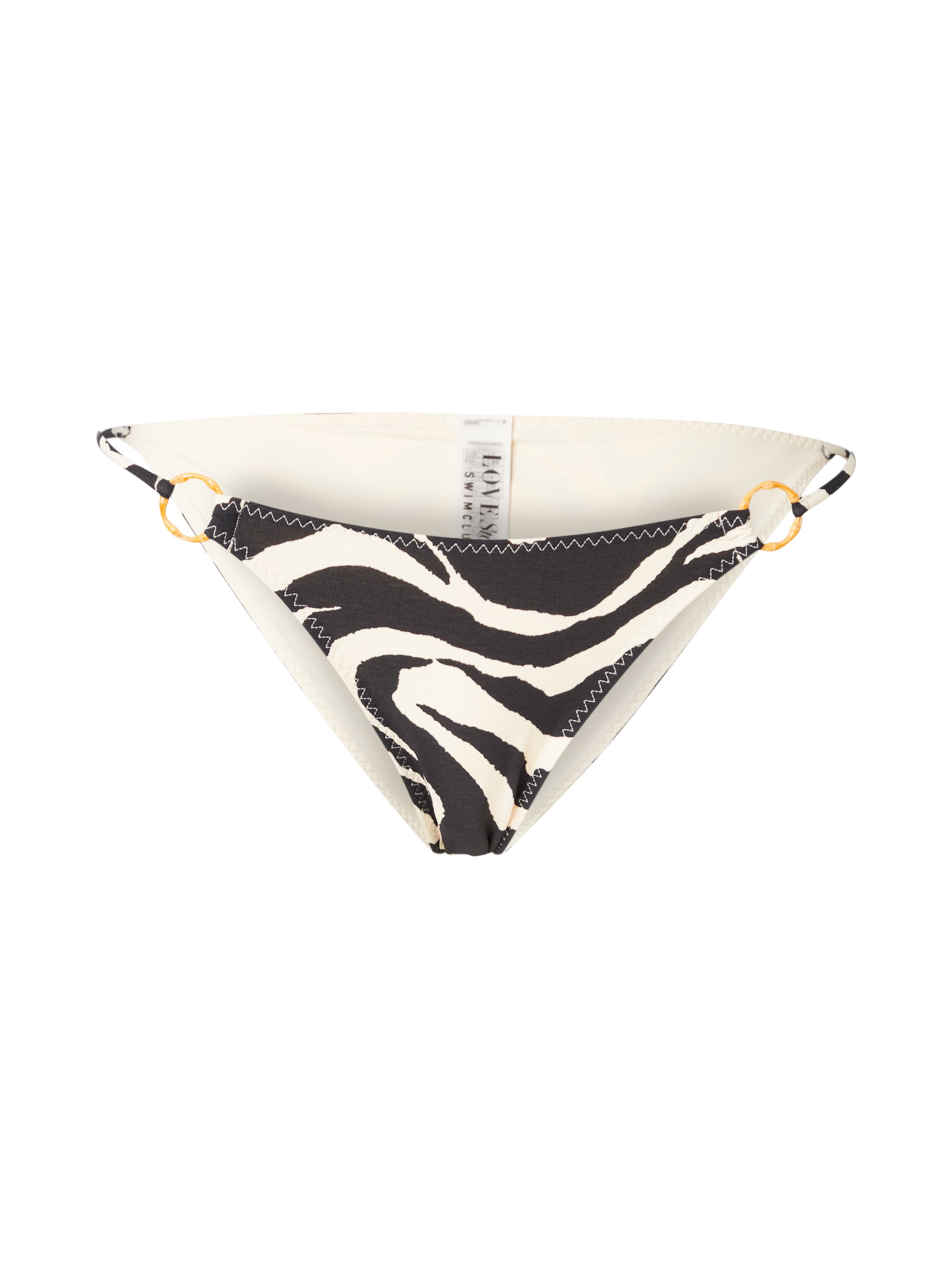 LOVE Stories - Cueca biquíni 'POPPY' em preto: frente
