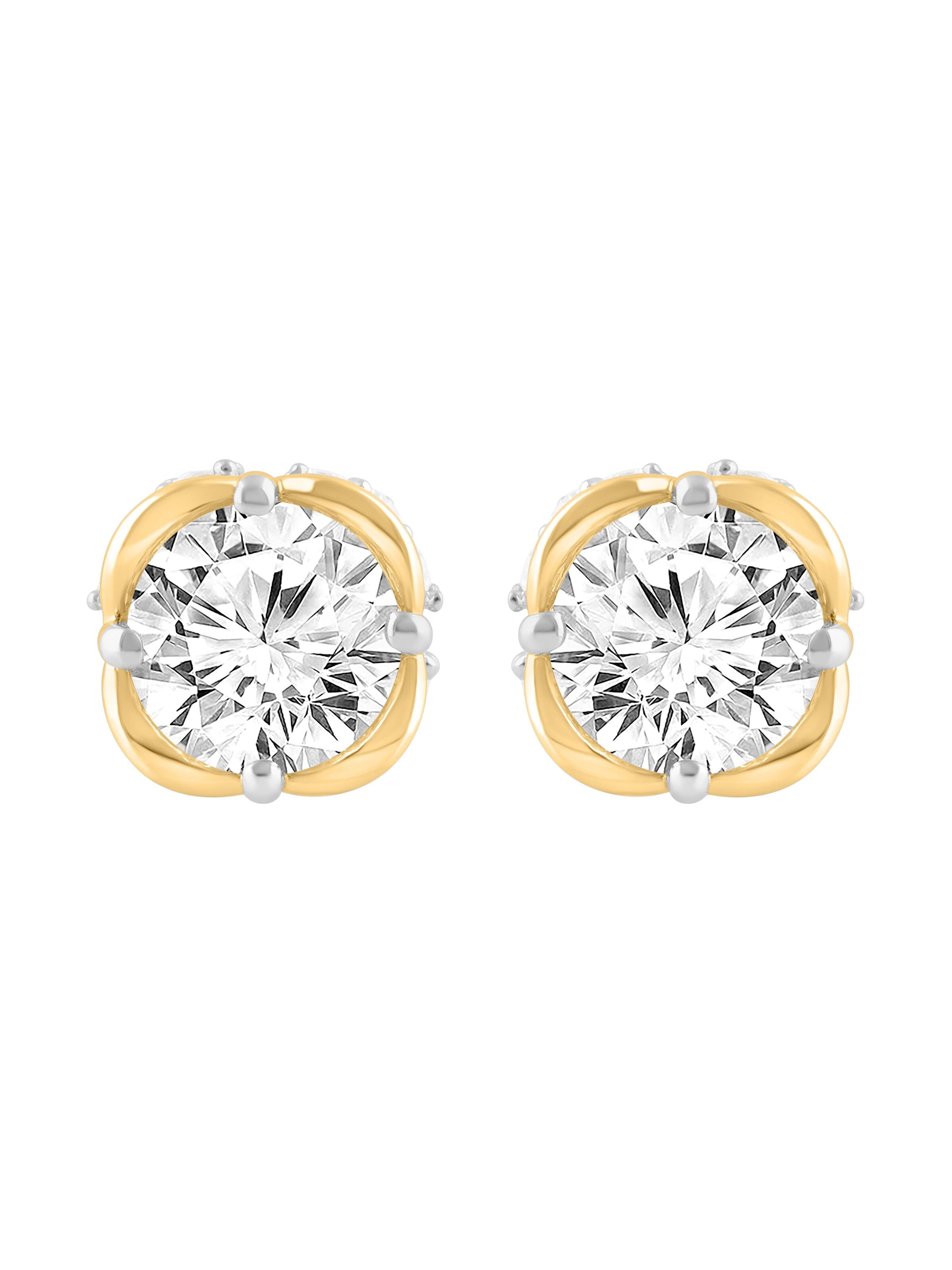 Boucles d'oreilles ETHISHER DIAMANTEN en or : devant