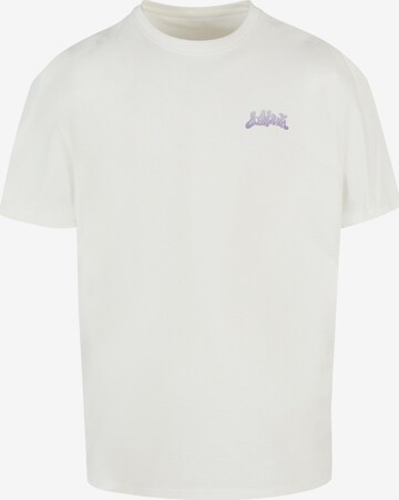 T-Shirt Lost Youth en blanc : devant