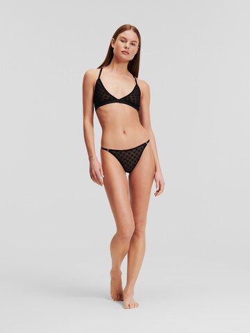 String di Karl Lagerfeld in nero