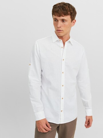 JACK & JONES - Ajuste regular Camisa en blanco: frente