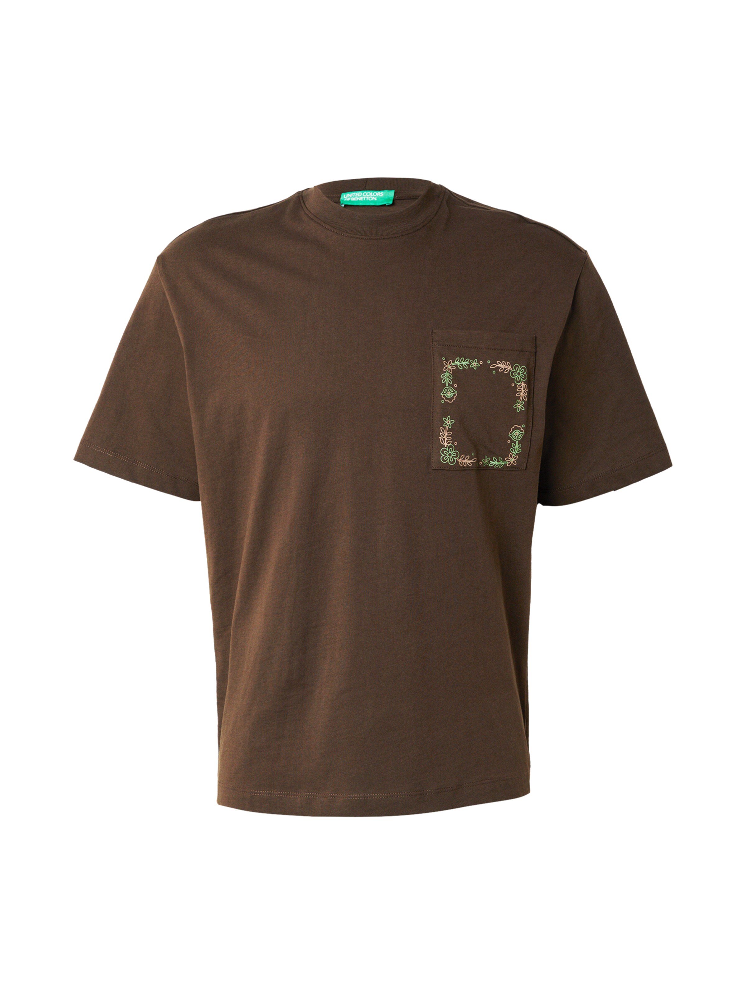UNITED COLORS OF BENETTON Футболка в Коричневый: спереди