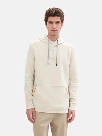 TOM TAILOR Sweatshirt in Beige: voorkant