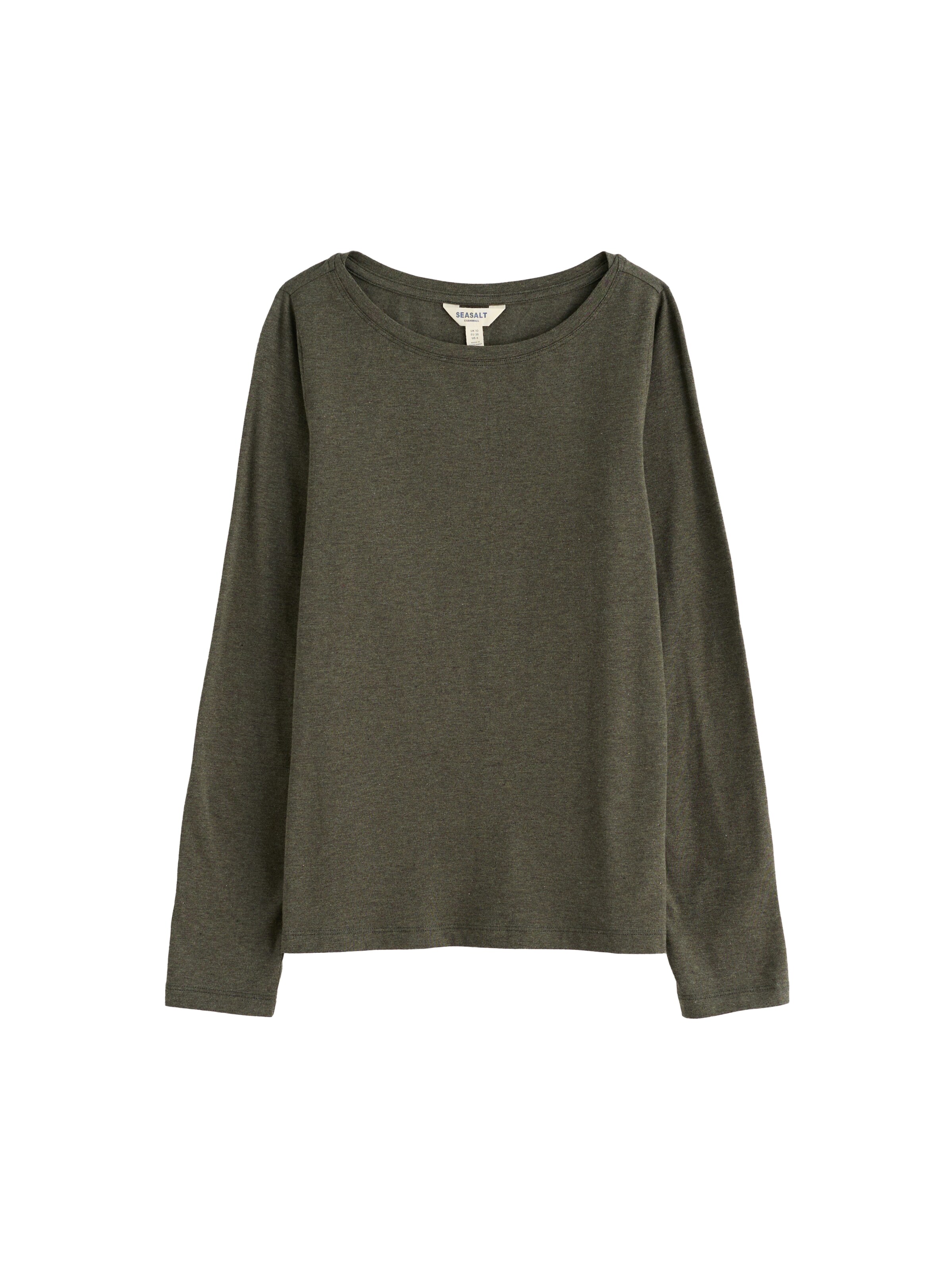Maglietta 'Easel' di Seasalt Cornwall in verde: frontale
