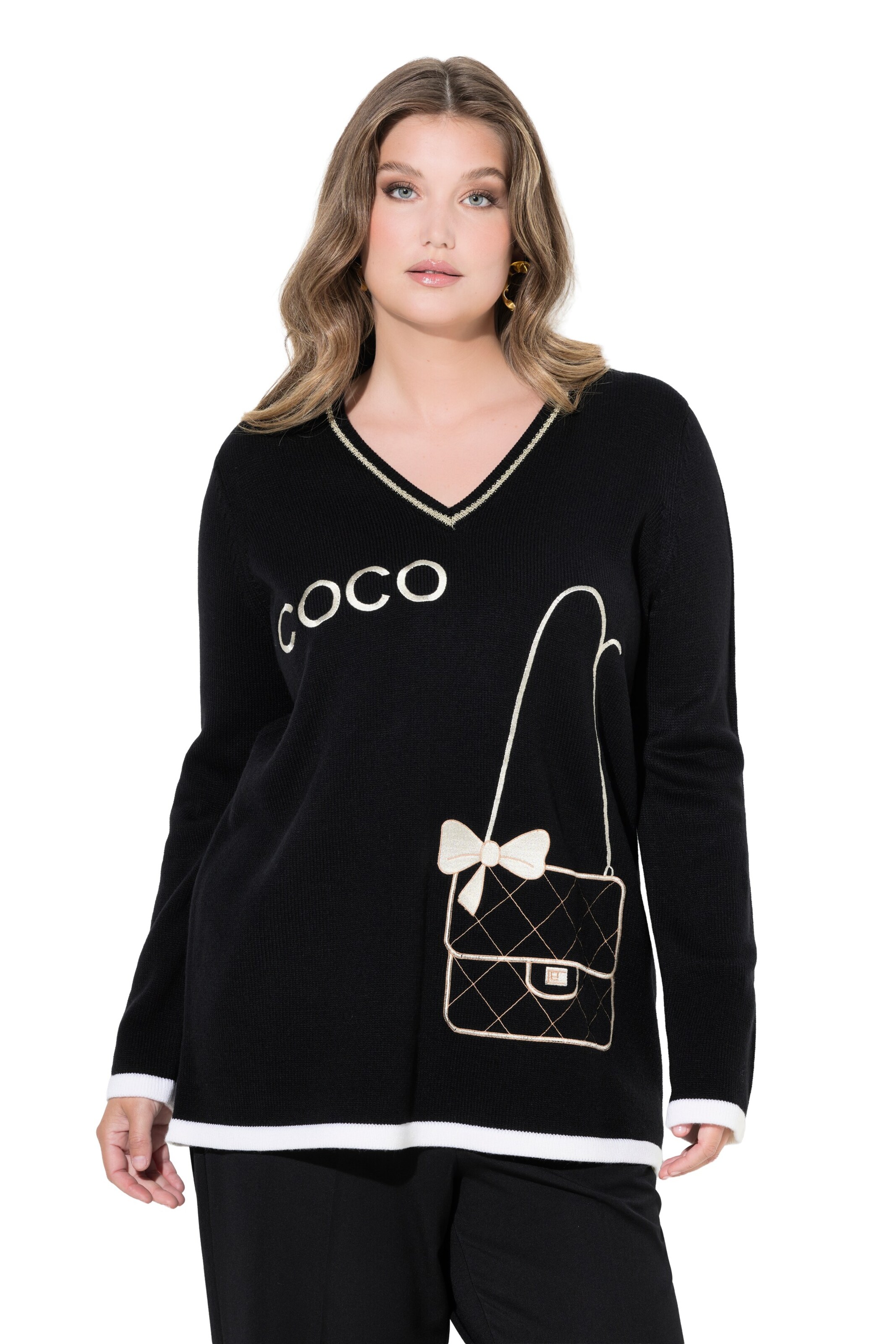 MIAMODA Pullover in Schwarz: Vorderseite